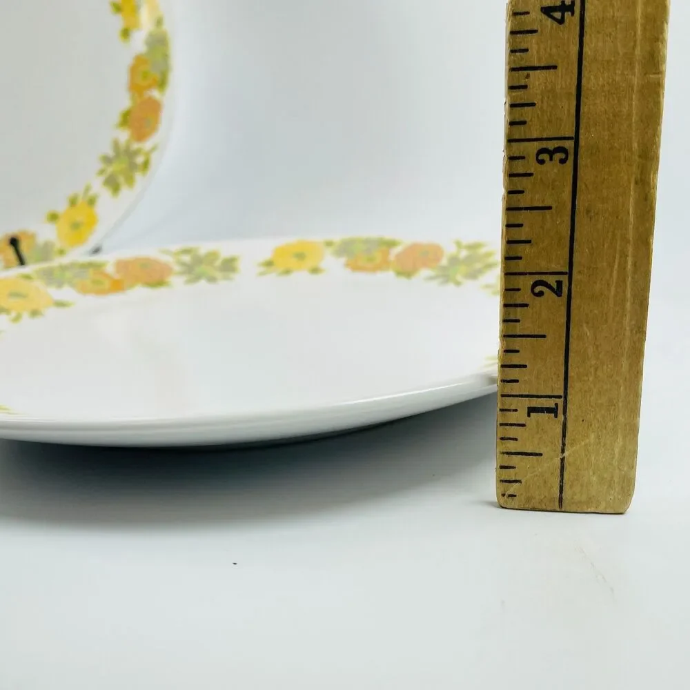 Noritake Progression Sunny Side 9003 Dinner Plates 10.25” Set of 2 MCM Japan